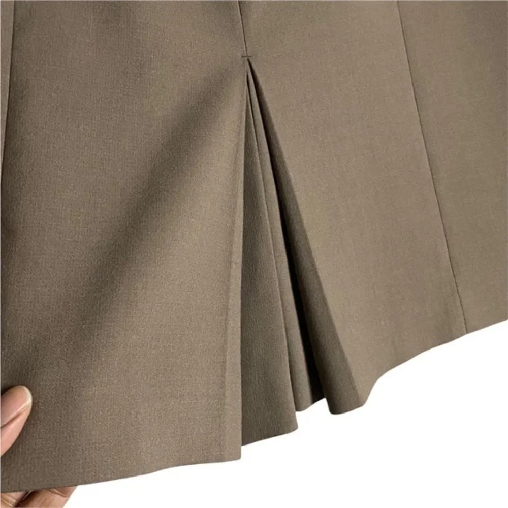 Ann Taylor Loft Women's Taupe Mini Formal Skirt